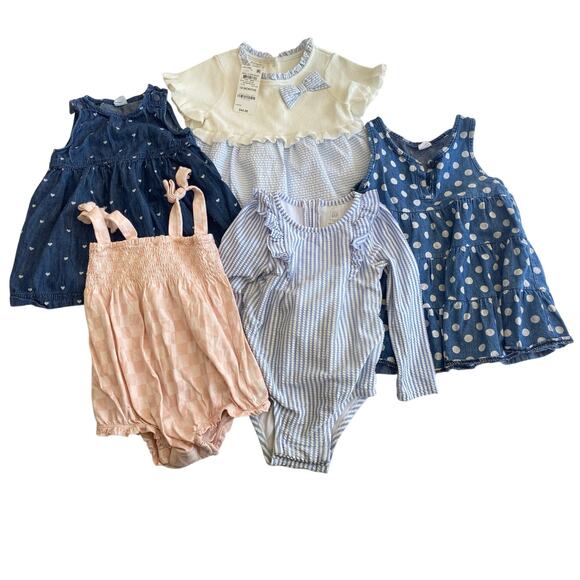 Baby Gap First Impressions Seersucker Girls Spring Outfits Bundle Lot 18-24m
